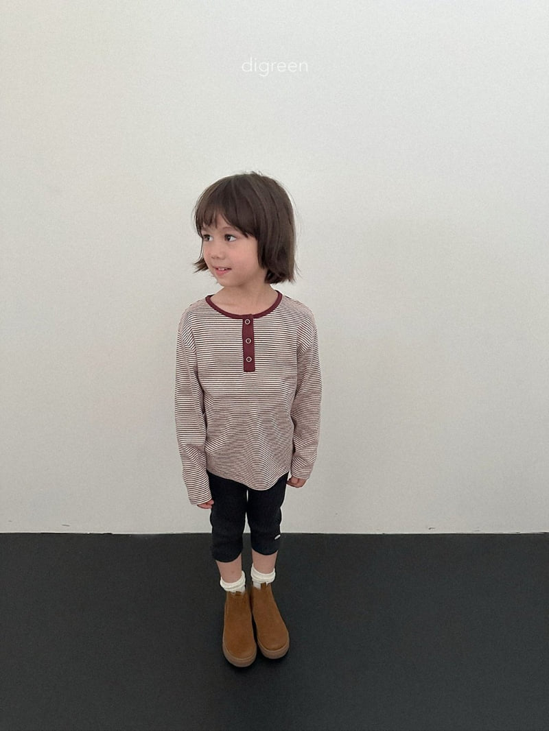 Digreen - Korean Children Fashion - #magicofchildhood - Henley Neck Ale Tee - 11