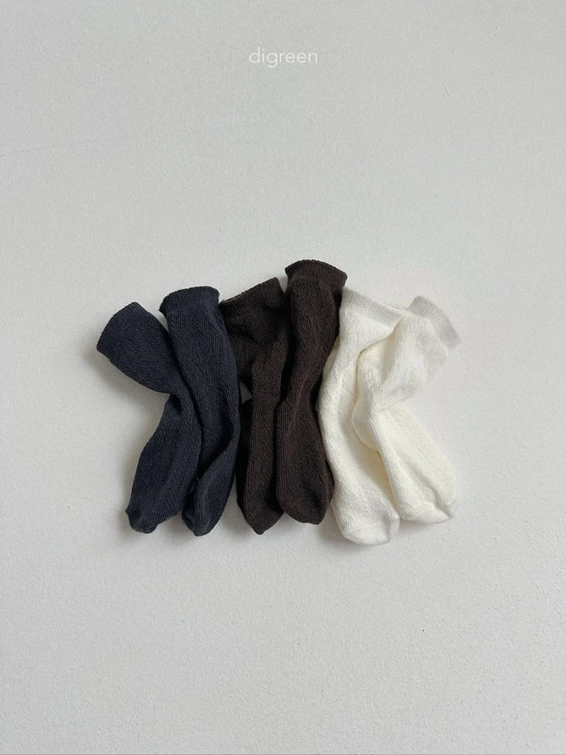 Digreen - Korean Children Fashion - #minifashionista - Eyelet Socks