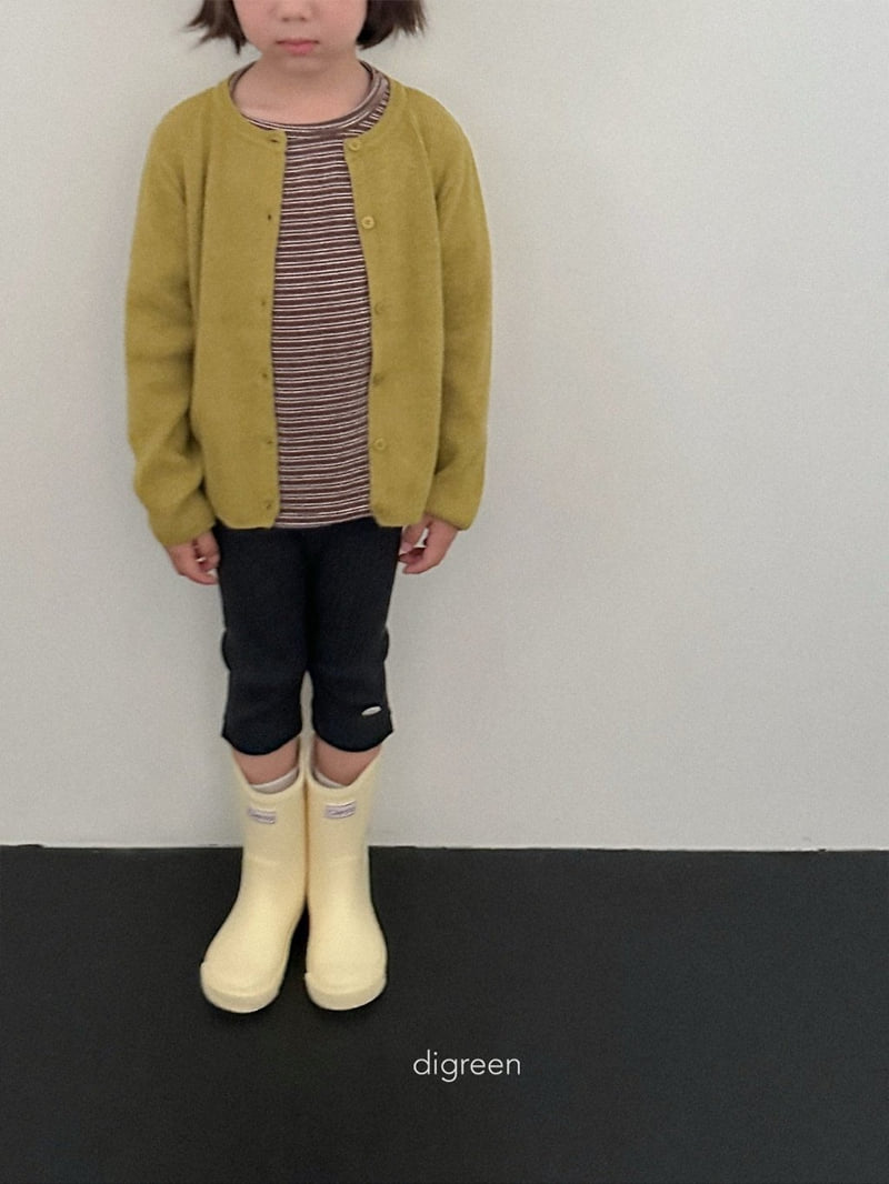 Digreen - Korean Children Fashion - #minifashionista - Ribbed Capri Leggings - 5
