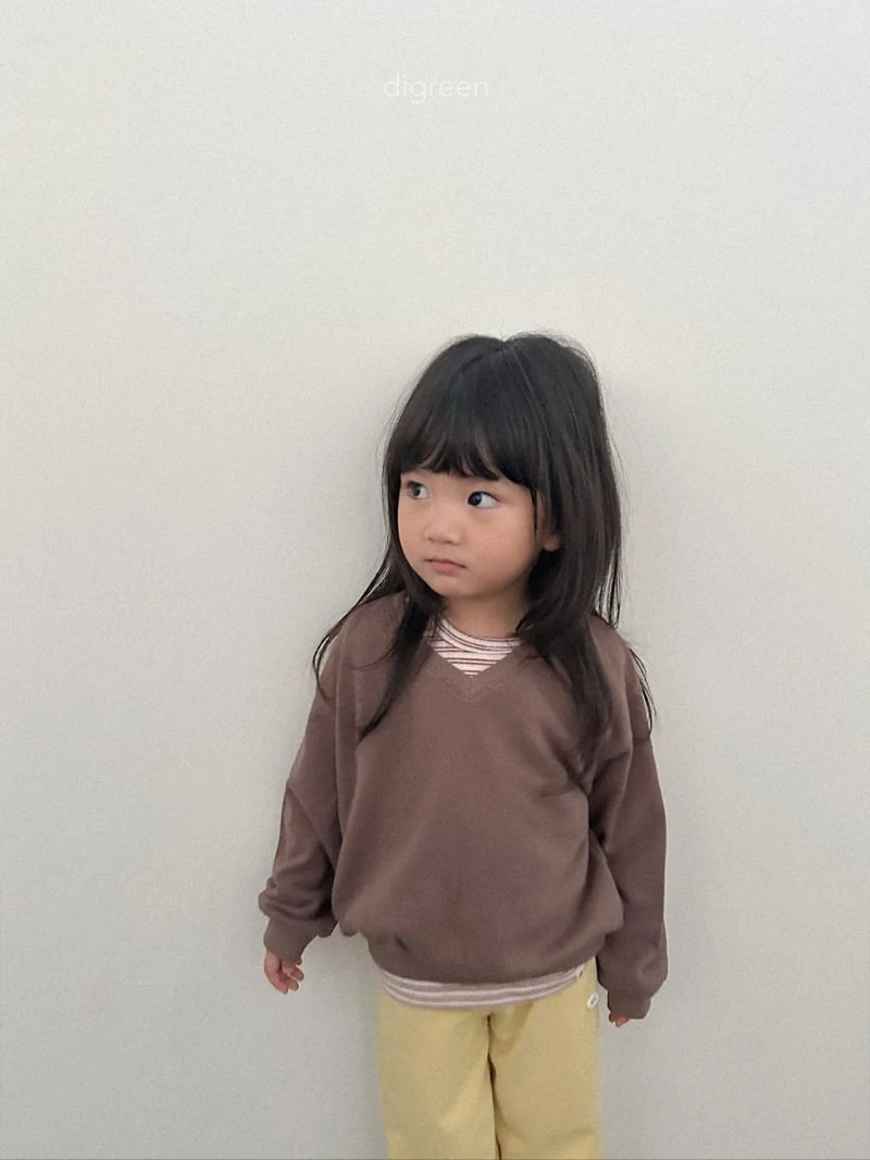 Digreen - Korean Children Fashion - #minifashionista - Teddy V-Neck Sweatshirt - 11