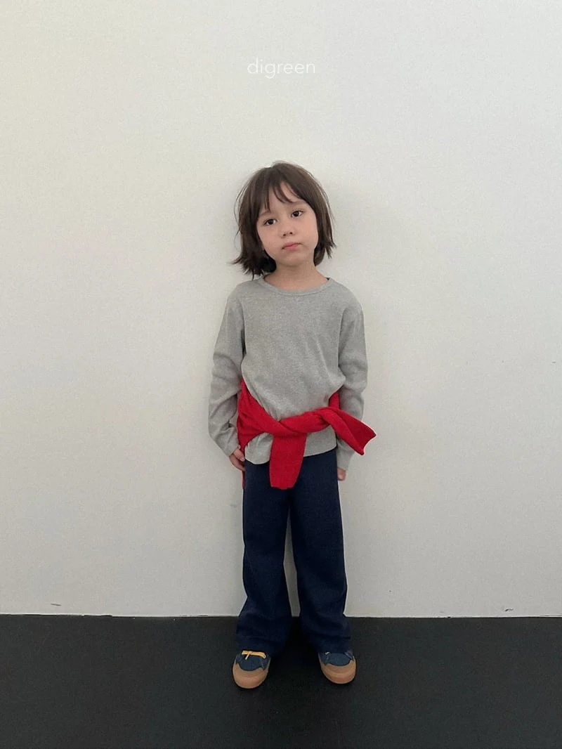 Digreen - Korean Children Fashion - #minifashionista - Hug Ribbed Tee - 9