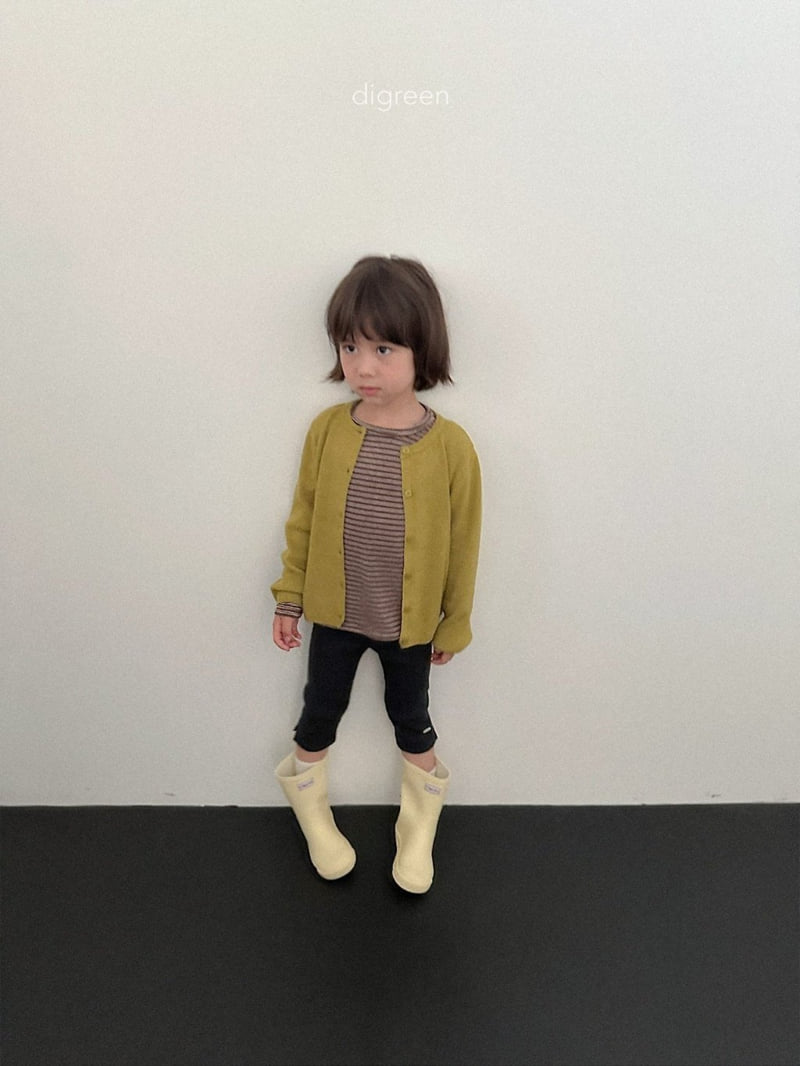 Digreen - Korean Children Fashion - #prettylittlegirls - Ribbed Capri Leggings - 6