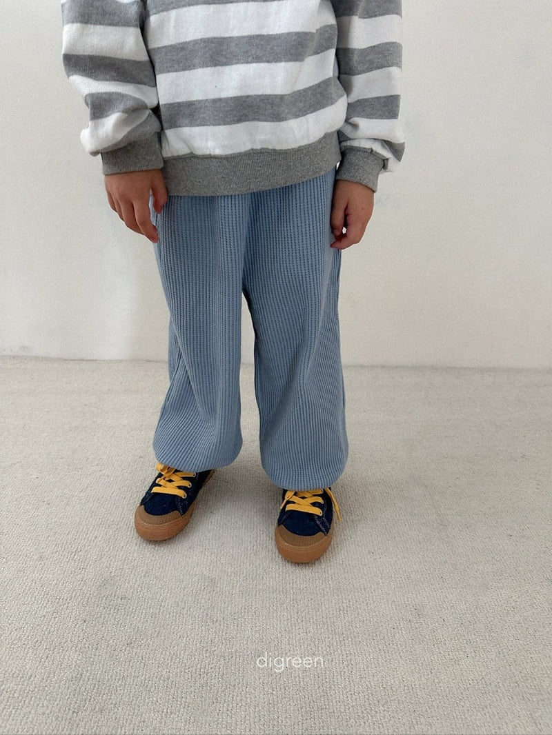 Digreen - Korean Children Fashion - #prettylittlegirls - Flat Waffle Pants - 9