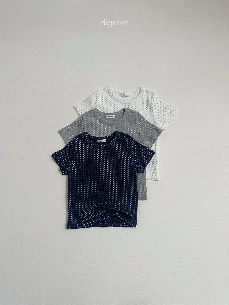 Digreen - Korean Children Fashion - #minifashionista - Emily Dot Tee - 4