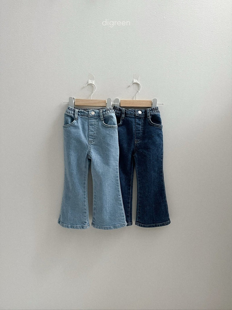 Digreen - Korean Children Fashion - #prettylittlegirls - Bootcut Denim Pants