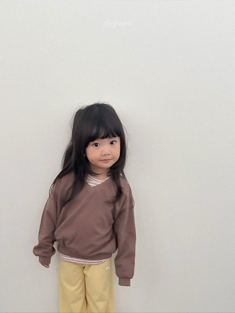 Digreen - Korean Children Fashion - #prettylittlegirls - Teddy V-Neck Sweatshirt - 12