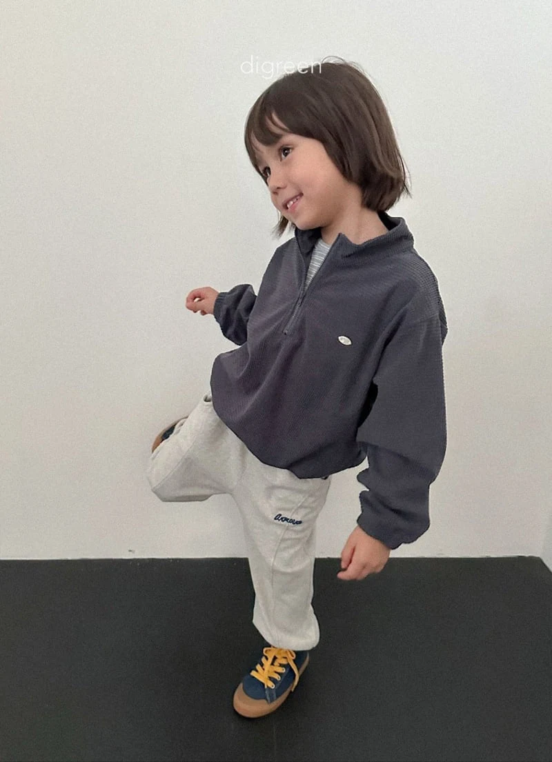 Digreen - Korean Children Fashion - #prettylittlegirls - Denny Half-Zip Top - 8