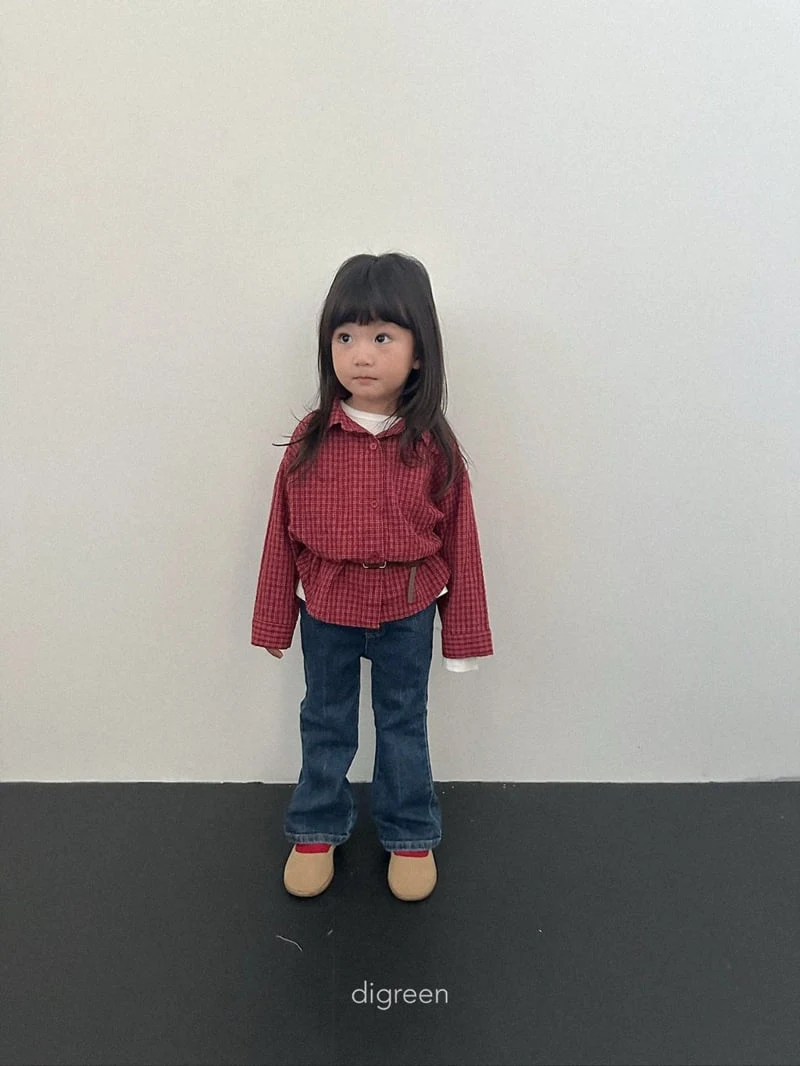 Digreen - Korean Children Fashion - #prettylittlegirls - Picnic Check Shirt - 11
