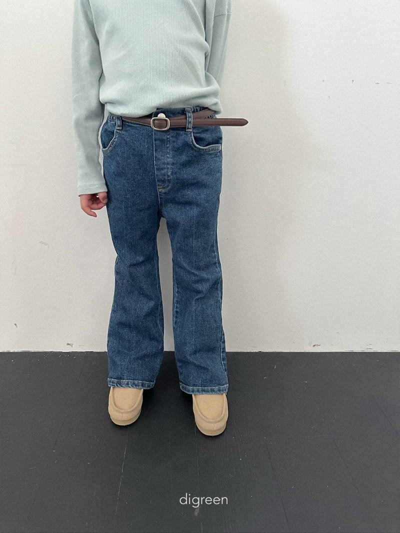 Digreen - Korean Children Fashion - #toddlerclothing - Bootcut Denim Pants - 4