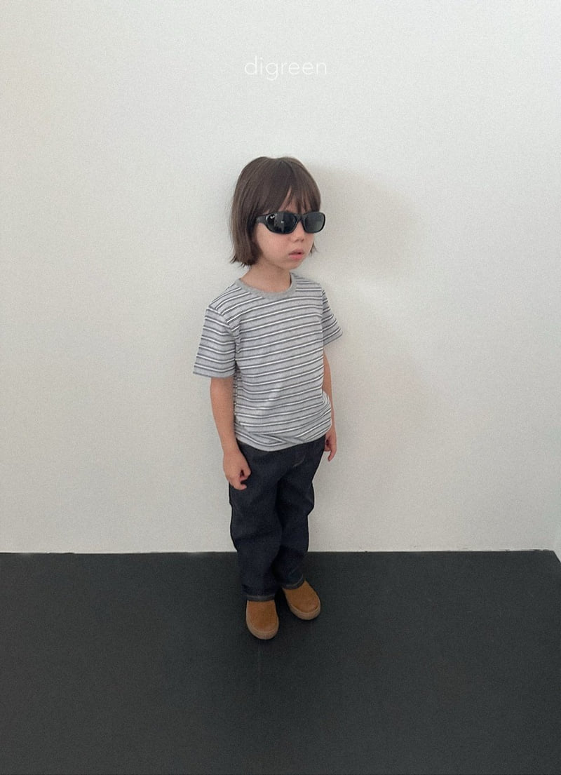 Digreen - Korean Children Fashion - #todddlerfashion - Scone Denim Pants - 8