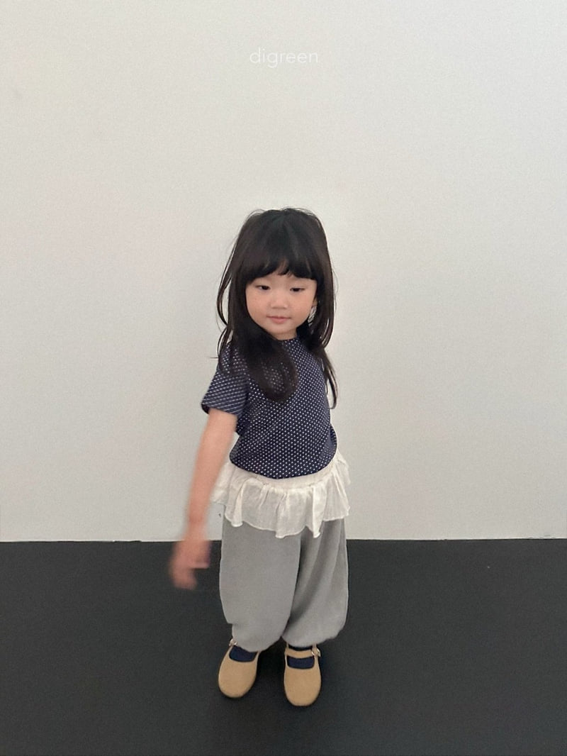 Digreen - Korean Children Fashion - #toddlerclothing - Emily Dot Tee - 6