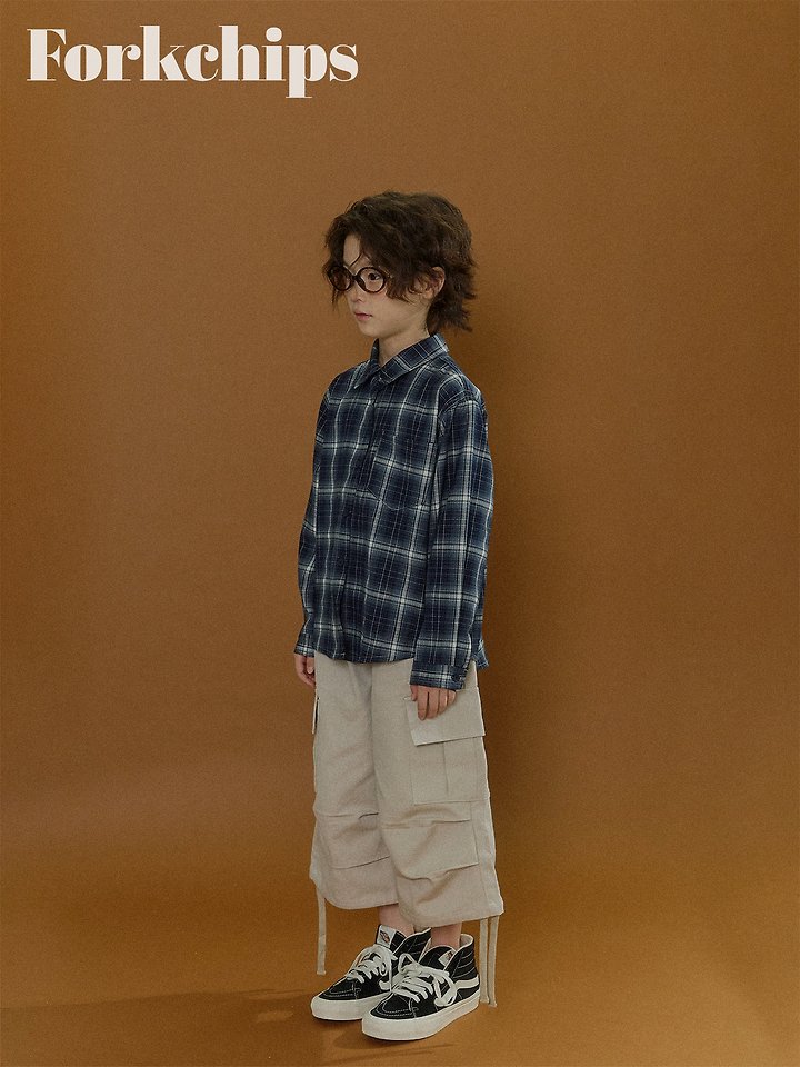 Fork Chips - Korean Children Fashion - #Kfashion4kids - Flow Bermuda Pants - 6