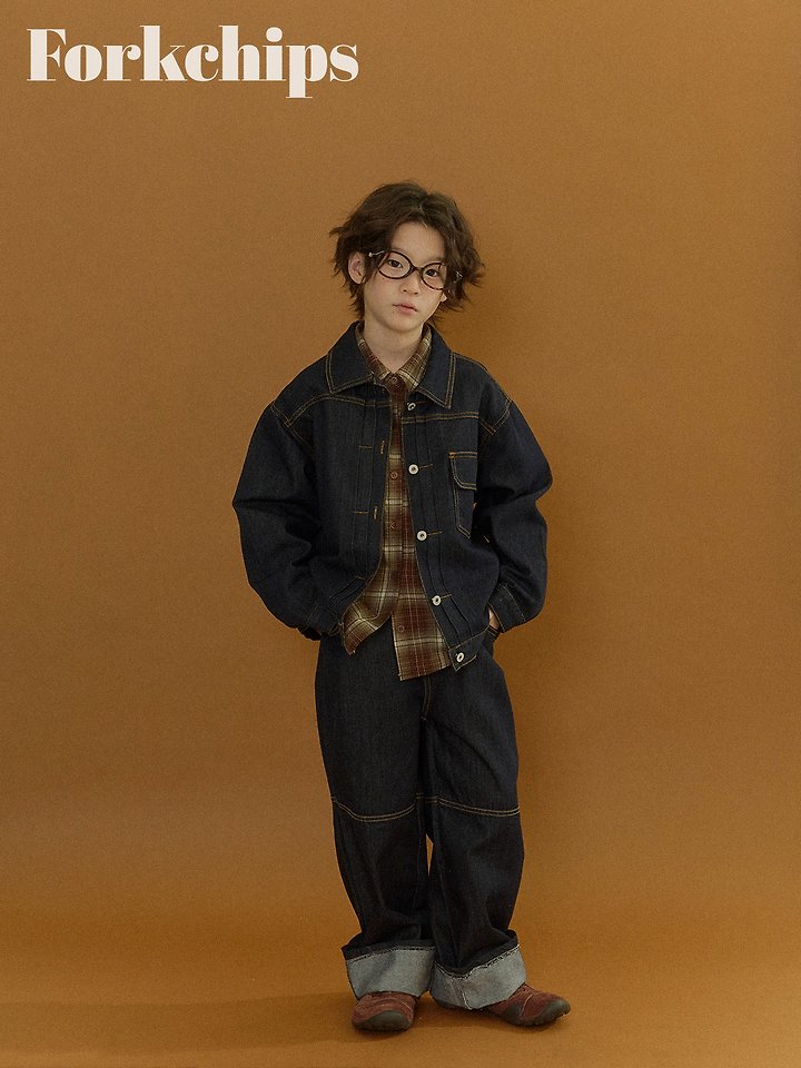 Fork Chips - Korean Children Fashion - #childofig - Union Denim Jacket - 10