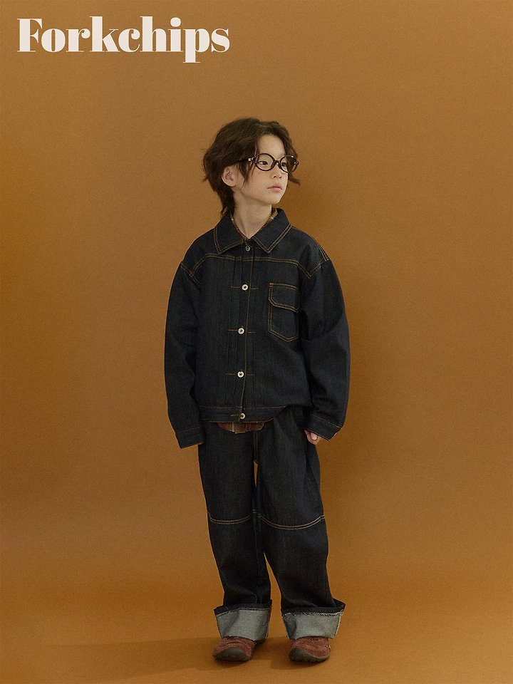 Fork Chips - Korean Children Fashion - #childofig - Union Roll-Up Pants - 10