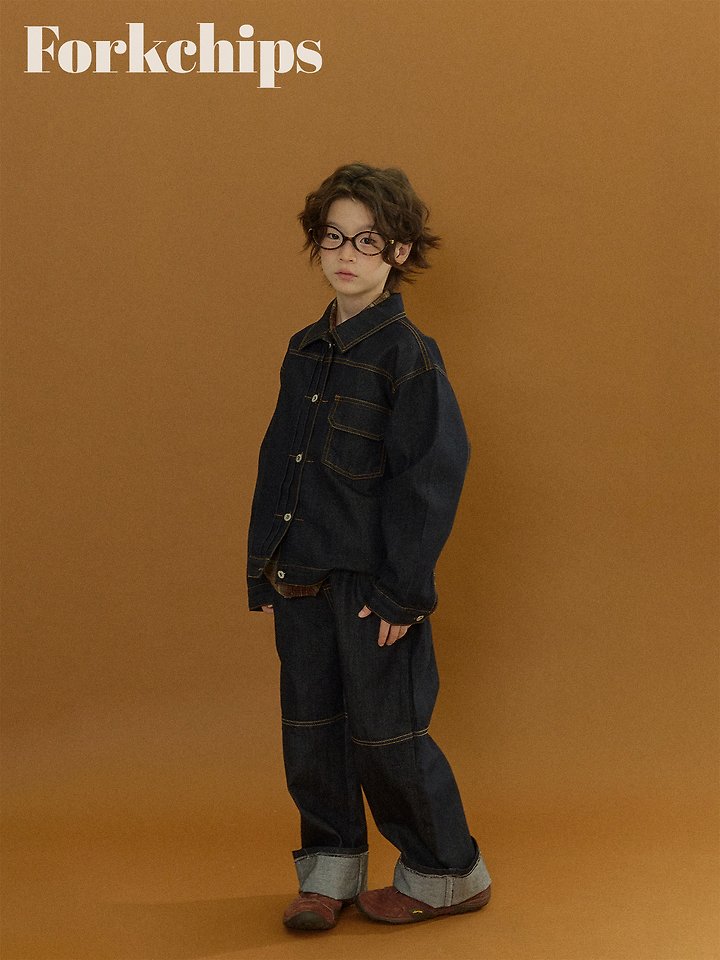 Fork Chips - Korean Children Fashion - #childofig - Union Roll-Up Pants - 9