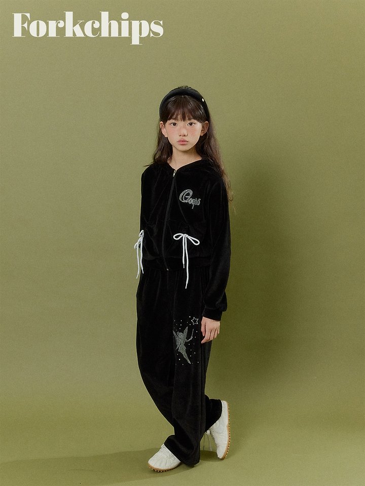 Fork Chips - Korean Children Fashion - #childofig - Oops Velour Pants - 7