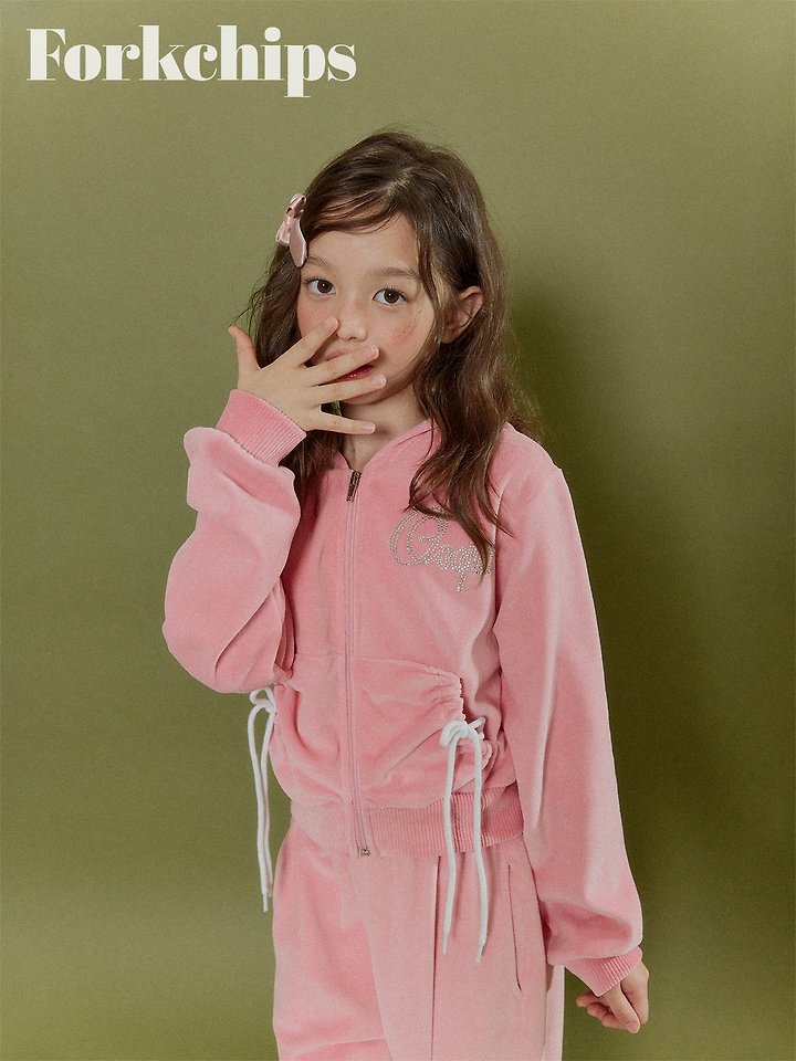 Fork Chips - Korean Children Fashion - #childofig - Oops Velour Pants - 8