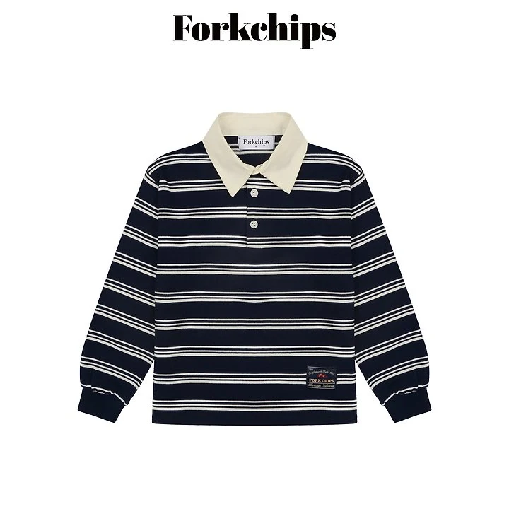Fork Chips - Korean Children Fashion - #childofig - Dusty Collar Tee - 2