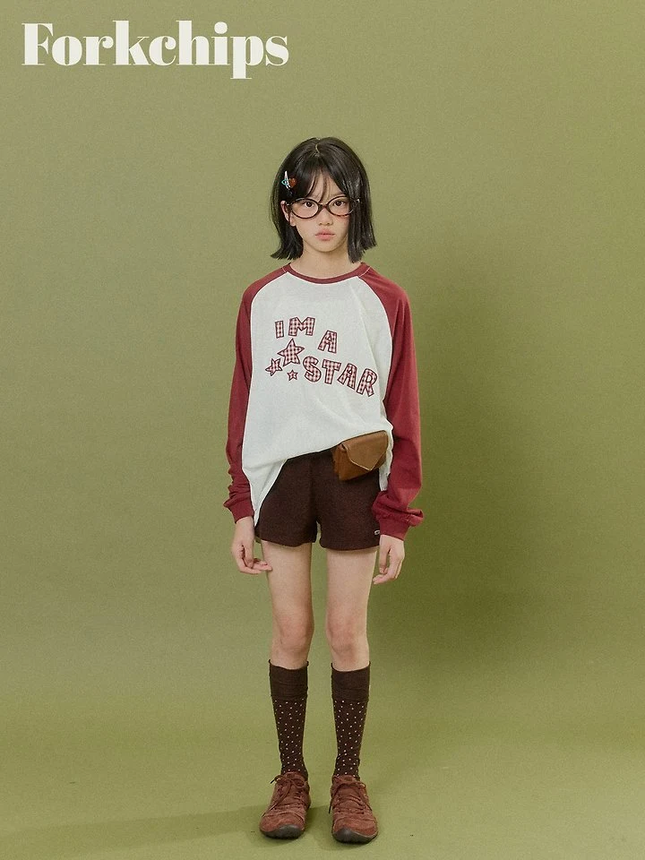 Fork Chips - Korean Children Fashion - #childofig - Star Raglan Tee - 12