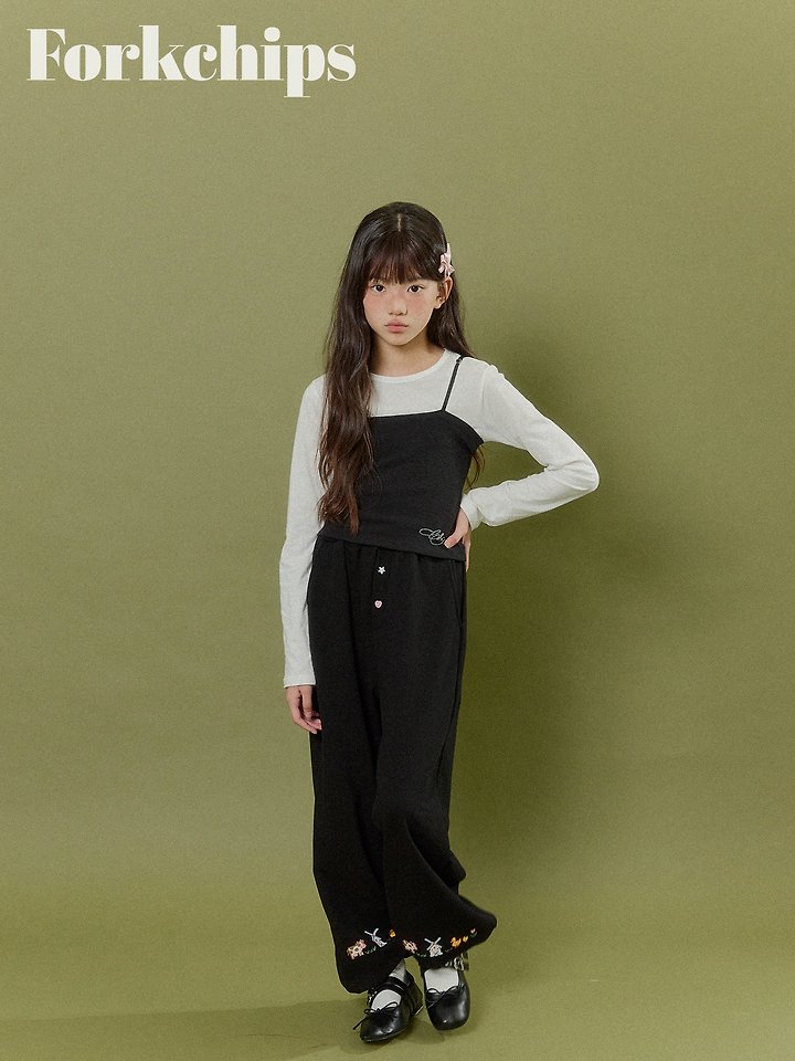 Fork Chips - Korean Children Fashion - #childofig - Chic Stone Sleeveless Top - 7
