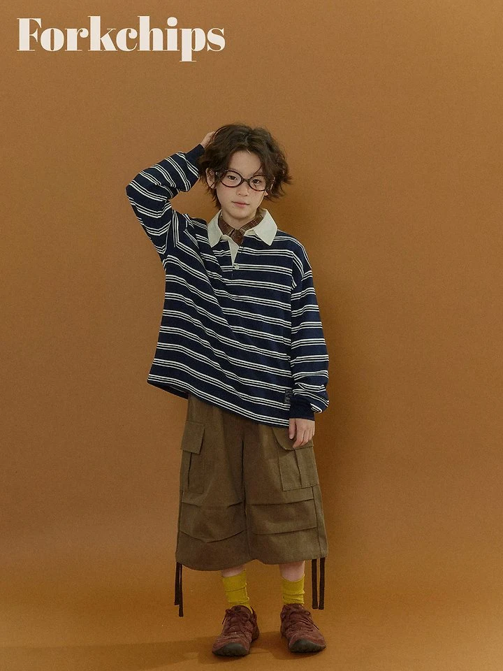 Fork Chips - Korean Children Fashion - #childofig - Flow Bermuda Pants - 11