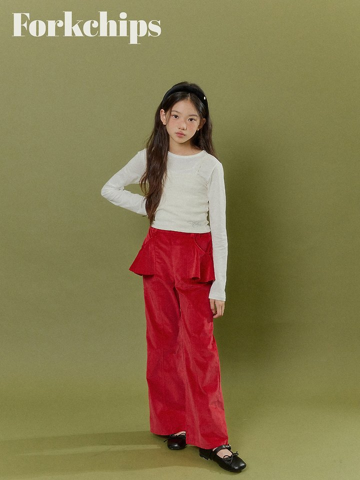 Fork Chips - Korean Children Fashion - #childofig - Muffin Flare Pants - 10