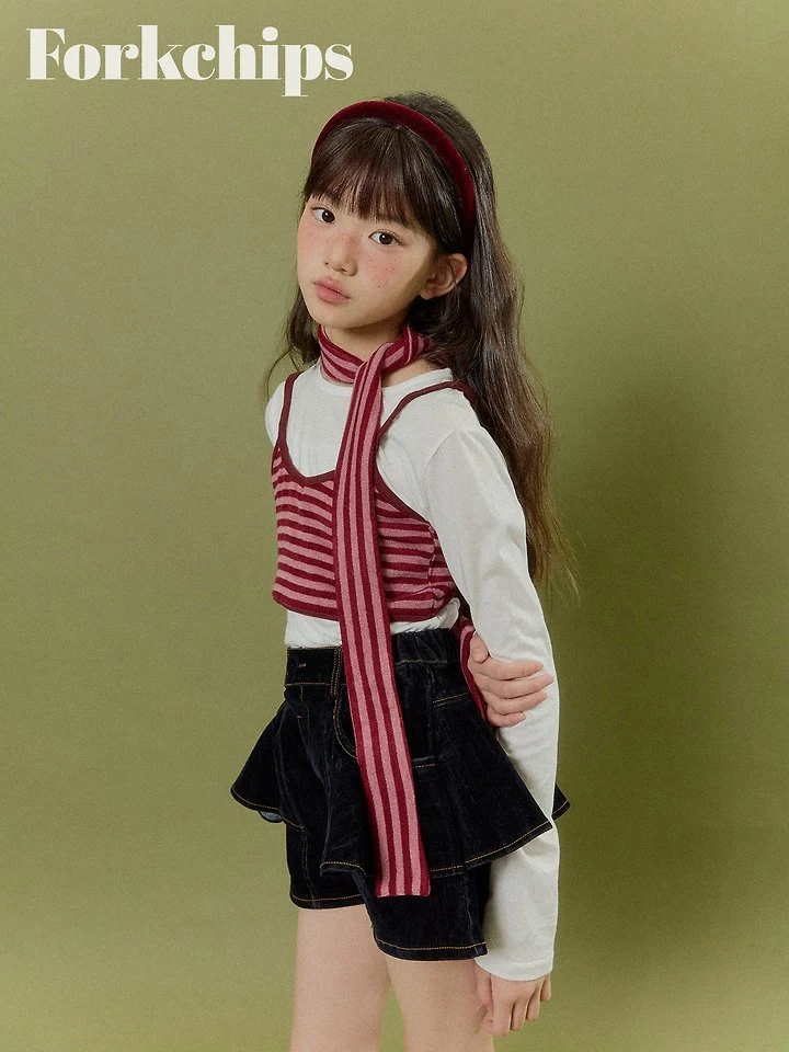 Fork Chips - Korean Children Fashion - #childrensboutique - Silket Tee - 9