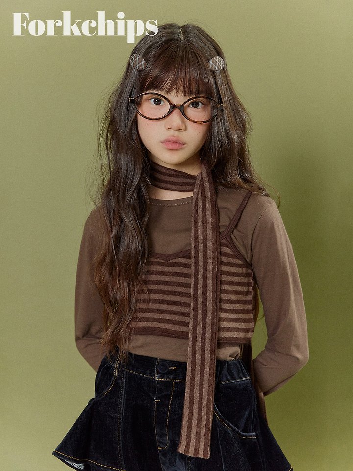 Fork Chips - Korean Children Fashion - #childrensboutique - Bear Muffler - 7