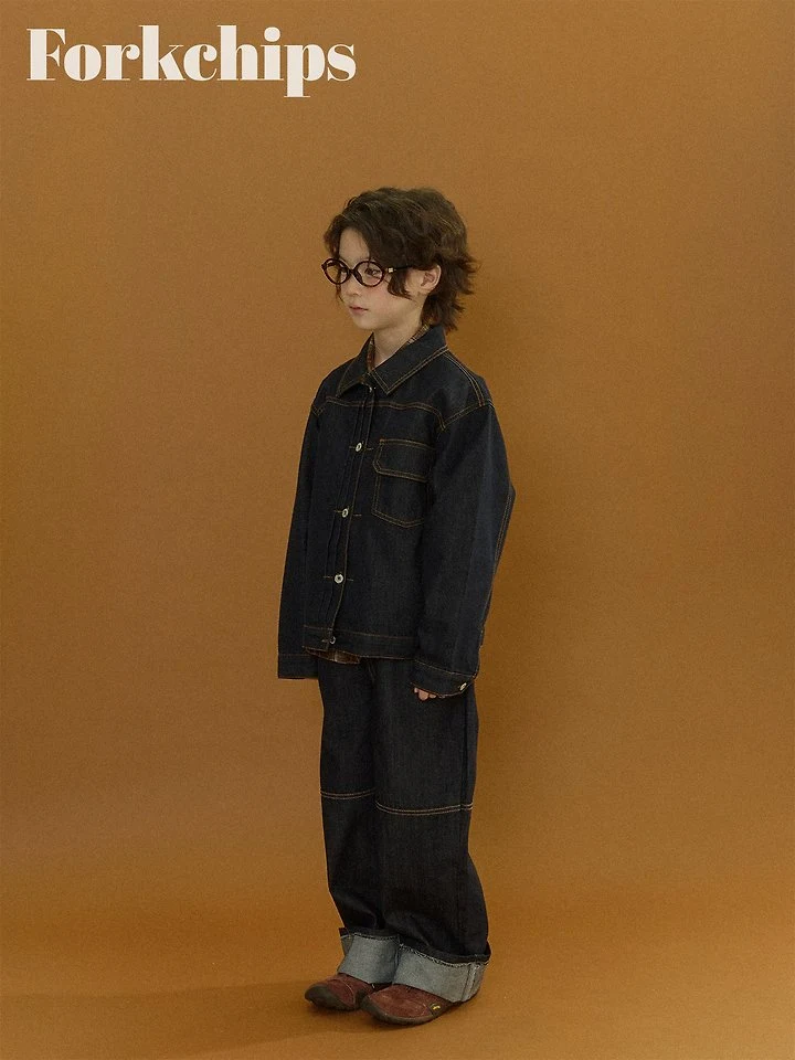 Fork Chips - Korean Children Fashion - #designkidswear - Union Roll-Up Pants - 12