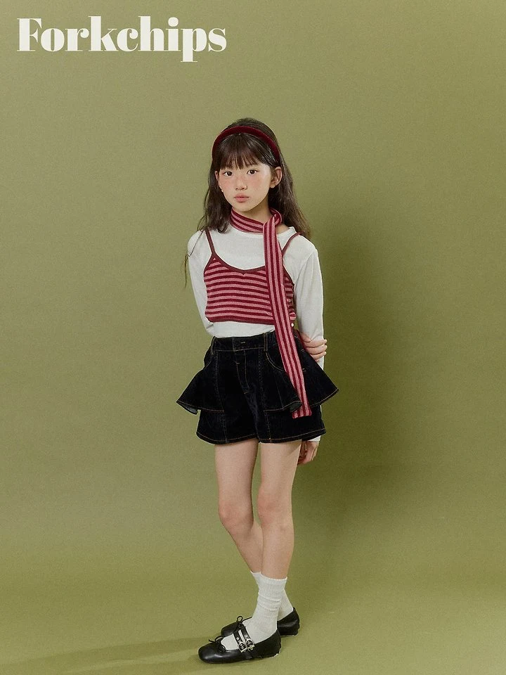 Fork Chips - Korean Children Fashion - #designkidswear - Silket Tee - 10