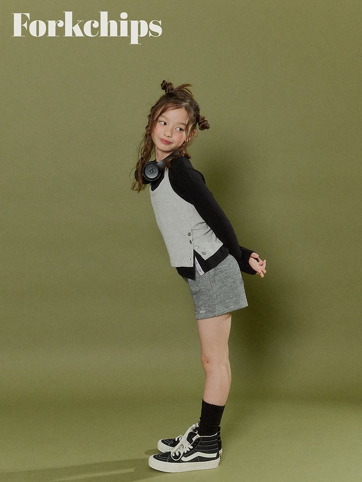 Fork Chips - Korean Children Fashion - #designkidswear - Mocha Bustier - 6