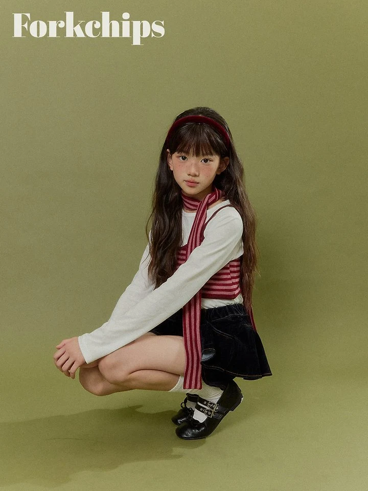 Fork Chips - Korean Children Fashion - #discoveringself - Silket Tee - 11