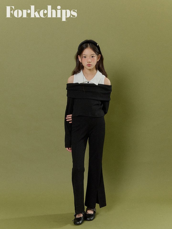 Fork Chips - Korean Children Fashion - #designkidswear - Marang Bootcut Leggings - 4