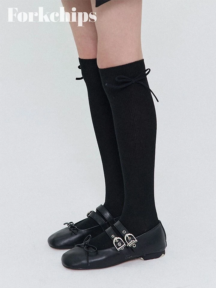 Fork Chips - Korean Children Fashion - #fashionkids - Pure Knee Socks - 10