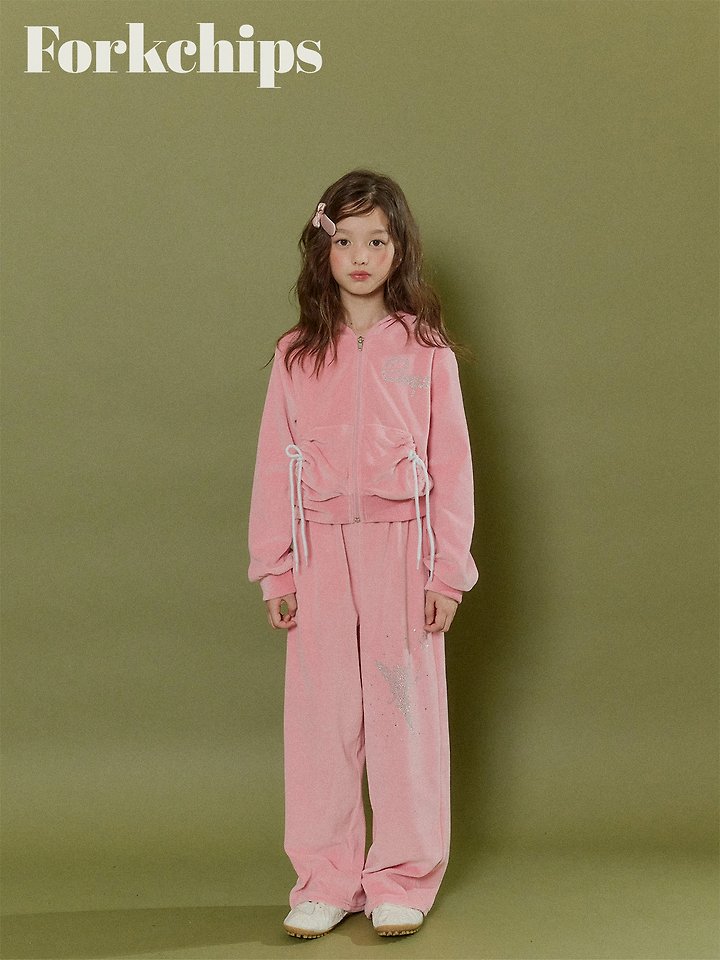 Fork Chips - Korean Children Fashion - #fashionkids - Oops Velour Pants - 12
