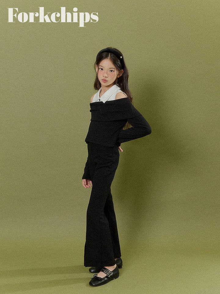 Fork Chips - Korean Children Fashion - #fashionkids - Marang Bootcut Leggings - 5