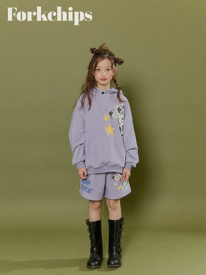 Fork Chips - Korean Children Fashion - #kidsshorts - Dalmatian Hoodie - 12