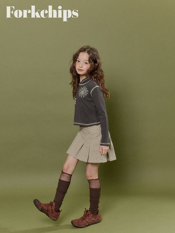 Fork Chips - Korean Children Fashion - #kidsshorts - Little Star Hoodie - 6