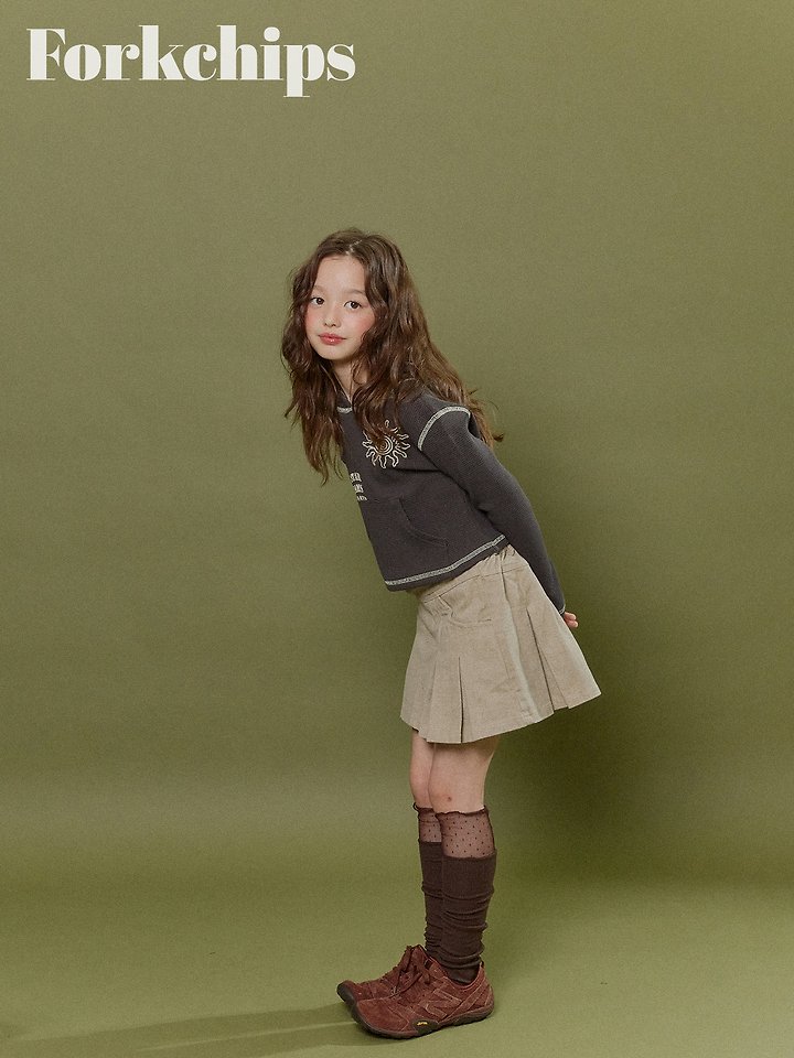 Fork Chips - Korean Children Fashion - #kidsshorts - Harbor Pleated Skirt - 8