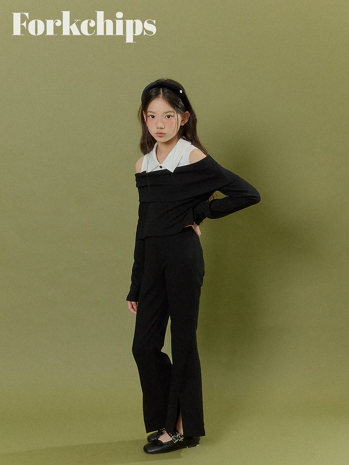 Fork Chips - Korean Children Fashion - #kidsshorts - Marang Bootcut Leggings - 6