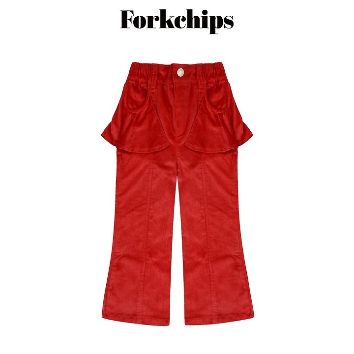 Fork Chips - Korean Children Fashion - #kidsshorts - Muffin Flare Pants