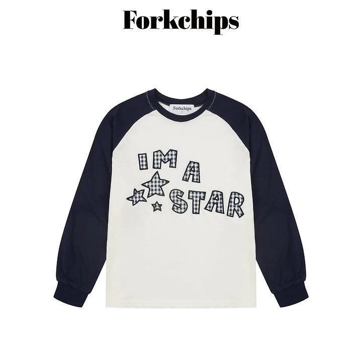 Fork Chips - Korean Children Fashion - #kidsstore - Star Raglan Tee - 2