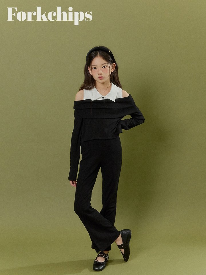 Fork Chips - Korean Children Fashion - #kidsstore - Marang Bootcut Leggings - 7