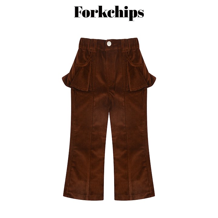 Fork Chips - Korean Children Fashion - #kidsstore - Muffin Flare Pants - 2