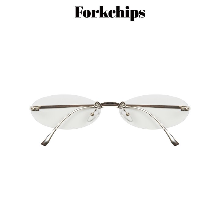 Fork Chips - Korean Children Fashion - #kidsstore - Sleek Silver Glasses