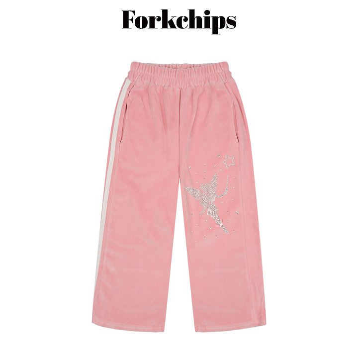 Fork Chips - Korean Children Fashion - #kidzfashiontrend - Oops Velour Pants