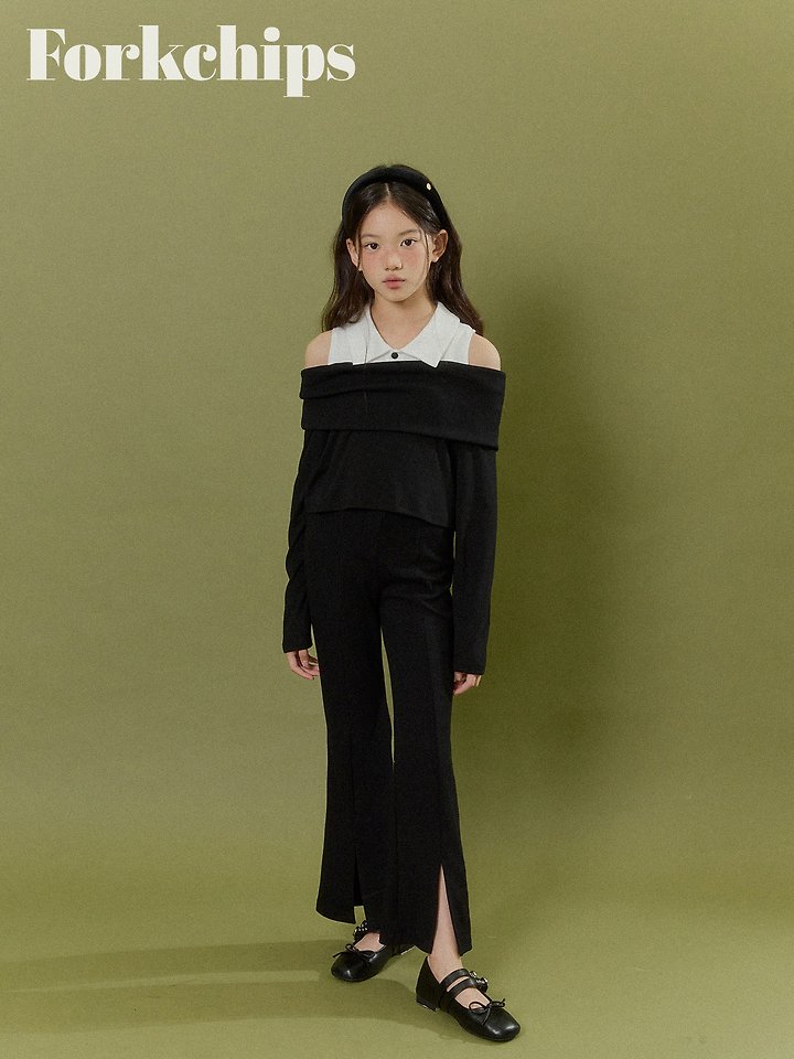 Fork Chips - Korean Children Fashion - #kidzfashiontrend - Maple Shoulder Tee - 6