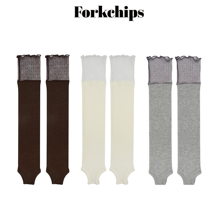Fork Chips - Korean Children Fashion - #kidzfashiontrend - Polka Dot Mesh Socks