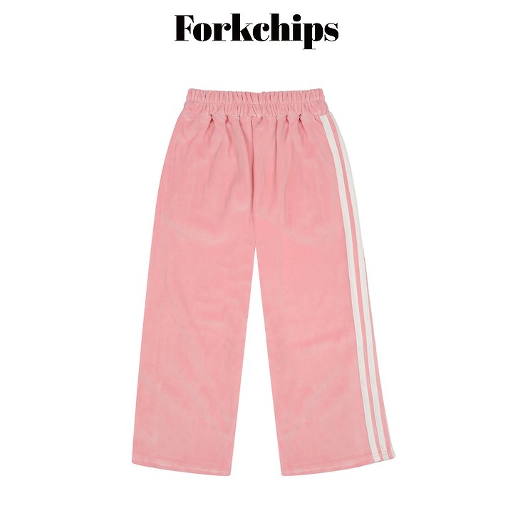 Fork Chips - Korean Children Fashion - #littlefashionista - Oops Velour Pants - 3