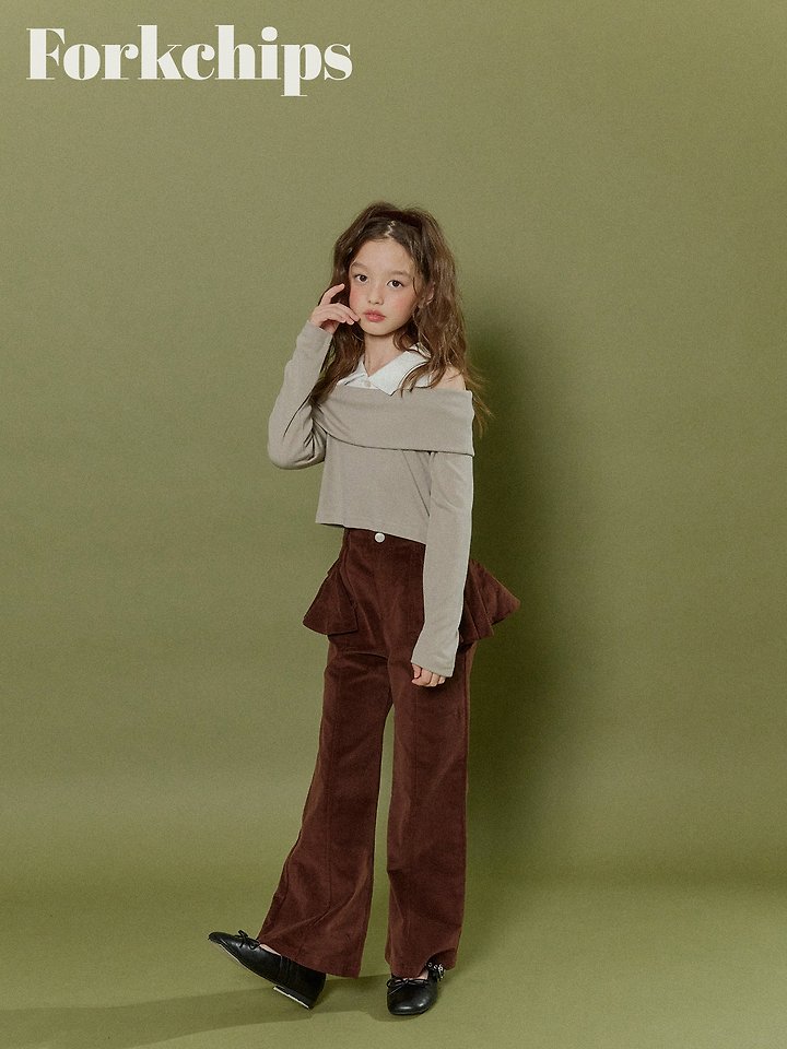 Fork Chips - Korean Children Fashion - #littlefashionista - Maple Shoulder Tee - 8